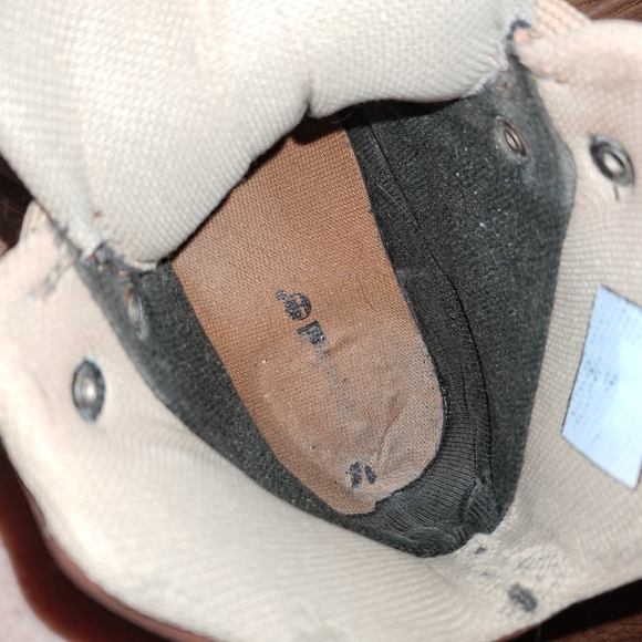 Timberland Euro Hiker Shell Toe Boot Boys Size 4 Tobacco Brown And Black - Picture 11 of 11